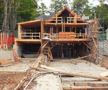 The boathouse, as it is dismantled in September 2018. (Photo by Chris Wolf)