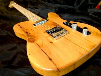 A King’s Pine guitar crafted by Thad Chilton. (Courtesy Thad Chilton)