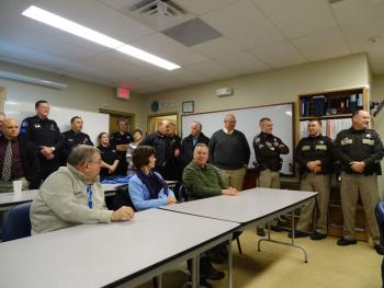 Various members of law enforcement attended the event. (photo by Erica Thoms)
