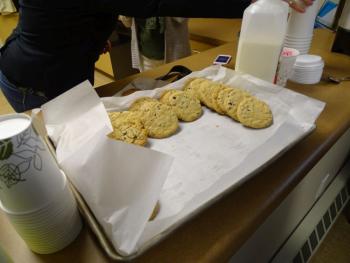 Cookies were made by the Maine Coastal Regional Reentry Center residents for the event. (photo by Erica Thoms)