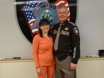 Sheriff Trafton and wife Wendy. (photo by Erica Thoms)
