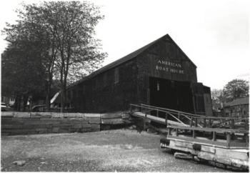The American Boathouse in 1981. (Photo as included in the National Register of Historic Places application)