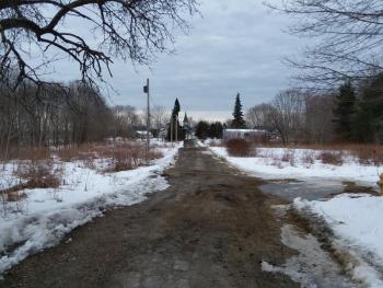 Looking east toward Camden Street from the end of Philbrick Avenue. (Photo by Sarah Thompson)