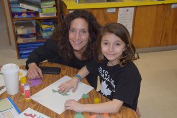 Riley Donahue and her mother, Corrie Borges. (Photo courtesy Thomaston Grammar School)