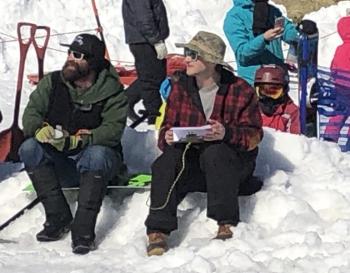 The judges, Tom Beauregard and Mike Bonney. (Photo by Lynda Clancy)