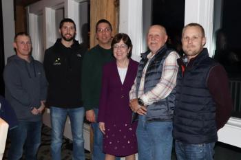 Senator Collins and lobstermen from Cutler. (Photo courtesy Susan Collin’s office)