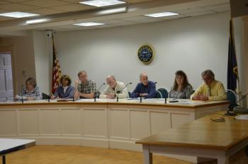 Rockport’s Building Committee: Ann Filley, Denise Munger, Select Board liaison Ken McKinley, Richard Anderson, Executive Secretary Diane Hamilton, and Town Manager Rick Bates.