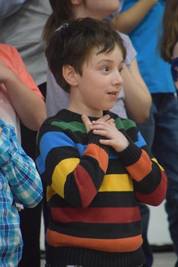 Sebastian Gelman, grade 2. (Photo courtesy Thomaston Grammar School)
