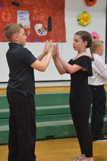 Dylan Chiaramonte and Kiley Feraco, grade 5. (Photo courtesy Thomaston Grammar School)