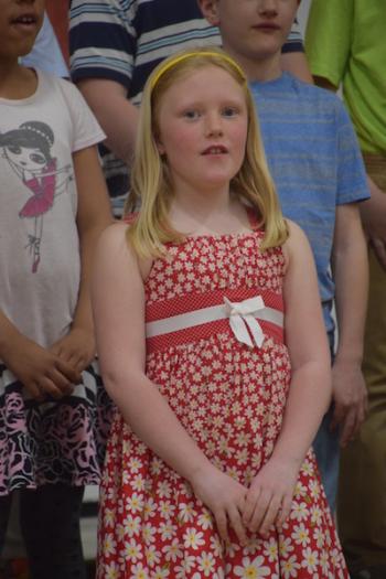 Trudee McLellan, grade 3. (Photo courtesy Thomaston Grammar School)