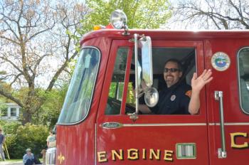 Camden Firefighter T.C. Bland. (Photo by Lynda Clancy)