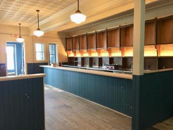The 23-foot bar inside Skål!. (Courtesy Kris Davidson)