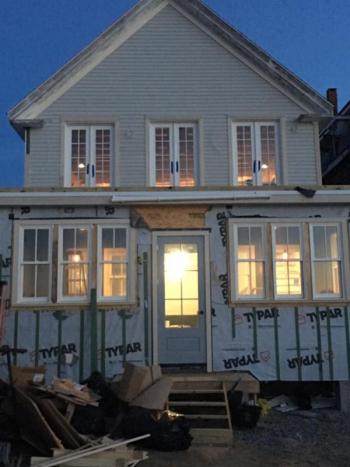 The entrance to Skål! at night. (Courtesy Kris Davidson)