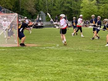 The Camden Hills boys lacrosse team in its June 5 playoff game. (Courtesy Steve Alex)