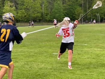The Camden Hills boys lacrosse team in its June 5 playoff game. (Courtesy Steve Alex)