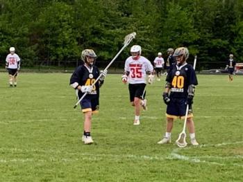 The Camden Hills boys lacrosse team in its June 5 playoff game. (Courtesy Steve Alex)