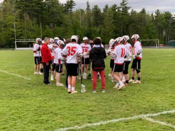 The Camden Hills boys lacrosse team in its June 5 playoff game. (Courtesy Steve Alex)