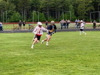The Camden Hills boys lacrosse team in its June 5 playoff game. (Courtesy Steve Alex)