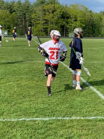 The Camden Hills boys lacrosse team in its June 5 playoff game. (Courtesy Steve Alex)