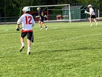 The Camden Hills boys lacrosse team in its June 5 playoff game. (Courtesy Steve Alex)
