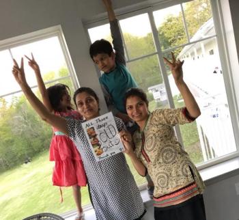 The picture says it all. Congratulations! (Photo courtesy of Namaste Indian Food)