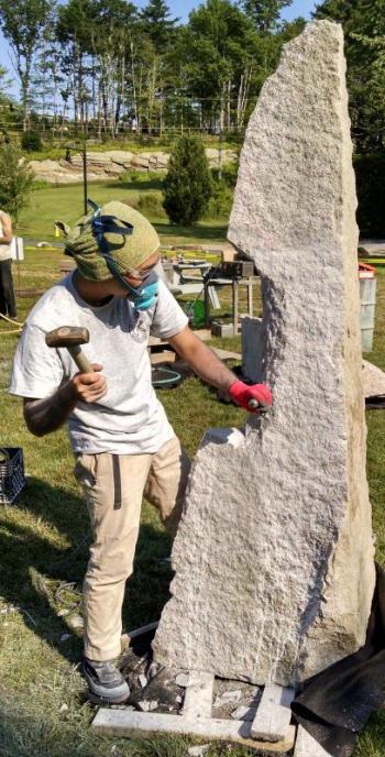 Shotaro Misake (Japan) and his project. Margaret Hoffman photo