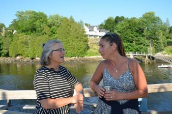 Eliza Haselton and Kim Kimball.