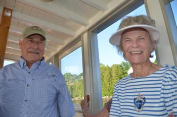 Sandy Schoenberg and Isabel (Ames) Schoenberg, of St. Petersburg, Florida, and Rockport. (Photo by Lynda Clancy)