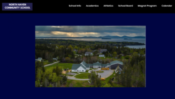 The new website look for North Haven Community School.