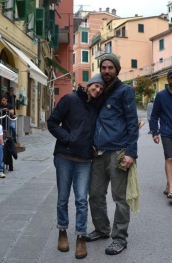 Noelle Wingate and Nick Grim in Riomaggiore, Italy. (Courtesy Nick Grim)