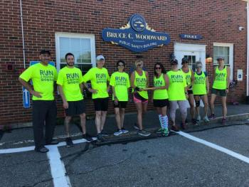 Steve Bender, James Iandoli, Doug Johnstone, Carol Manley, Katie Daggett, Jala Tooley, Jody Dinsmore, Beth Wilkas Feraco, Mary Smith,
and Frances Killea. (Photo by Lynda Clancy)