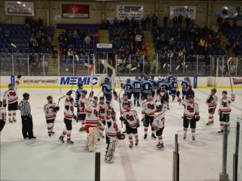 Fans traveled to Lewiston in 2013 to see the Camden Hills ice hockey program win its first ever playoff game. (File Photo/Lynda Clancy)