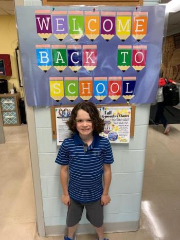 Liam Riley is excited to start third grade.