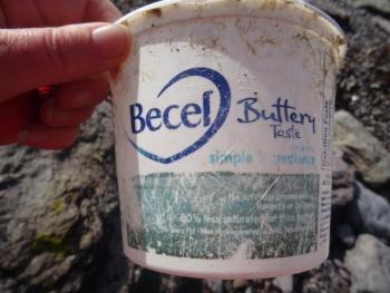 Plastic tub from Canada. (Photo courtesy Rosemary Hill)