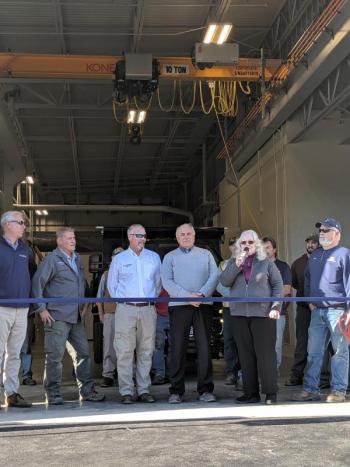 Will Gartley, Gartley & Dorsky Engineering and Surveying Inc., Peter Wormell (Ledgewood Construction), Scott Clark (Ledgewood Construction), Pete Pelletier (Ledgewood Construction), Mary Mortier (City Council) and Bob Richards (Public Works Director). (Photo courtesy Ledgewood Construction)