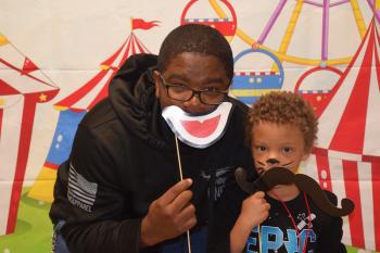 Dominic Jefferson and his father, Calvin. (Photo courtesy Thomaston Grammar School)