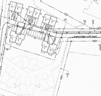 The site plan for all 10 units on Shipmasters Cove Road. (Courtesy Dave Giroux)