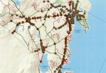 Map depicts decorative (D) and cobra head (C) streetlights currently in Rockport. Source: Town of Rockport