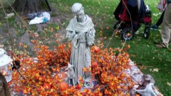 A statue of St. Francis of Assisi. (Photo by Sarah Shepherd)