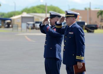 Coast Guard 14th District holds repatriation ceremony for World War II service member. (U.S. Coast Guard photo by Petty Officer 3rd Class Matthew West/Released)