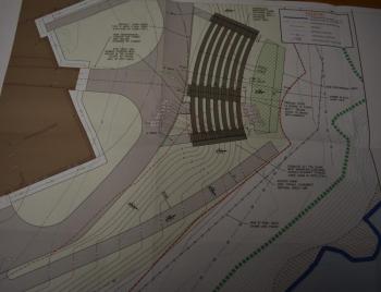 The proposed Outdoor Learning Center will overlook the harbor.