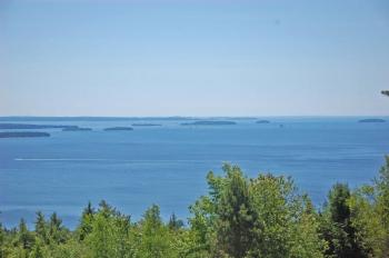 The view from Ducktrap Mountain looking east over Penobscot Bay. (Photo courtesy Dennis Cerrotti)