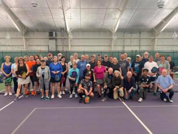 Participants from the Serving to End World Hunger event. (Courtesy Seth Meyer)
