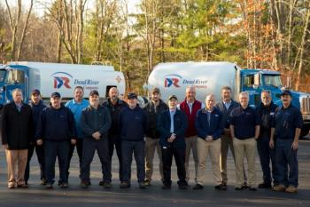 Back row - Left to right: Rob Daniels, Mark Ramsay, John Hammond, Dalton Simmons, Tim Corbett, Guy Langevin, Peter J. Coggins.
Front row - Left to right starting with gentleman in the tan slacks
Casey Cramton, John Andreozzi, Mike Aboud, Robert Eaton, Greg Gibson, Grant Delaware, Pete Black, Tom Waters. (Photo courtesy Dead River Company)