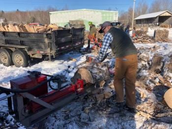 Getting to work. Photo courtesy Bob MacGregor