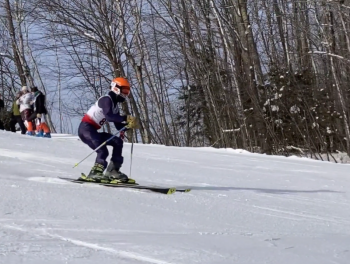 Oceanside skier Cyrus Alley. (Screenshot from Mike Smith video)