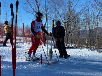 The Camden Hills alpine ski team at its Jan. 20 meet. (Courtesy Mike Smith)