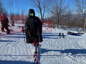 The Camden Hills alpine ski team at its Jan. 20 meet. (Courtesy Mike Smith)