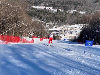 The Camden Hills alpine ski team at its Jan. 20 meet. (Courtesy Mike Smith)