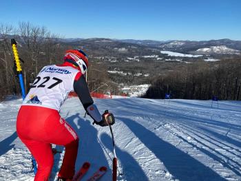 The Camden Hills alpine ski team at its Jan. 20 meet. (Courtesy Mike Smith)